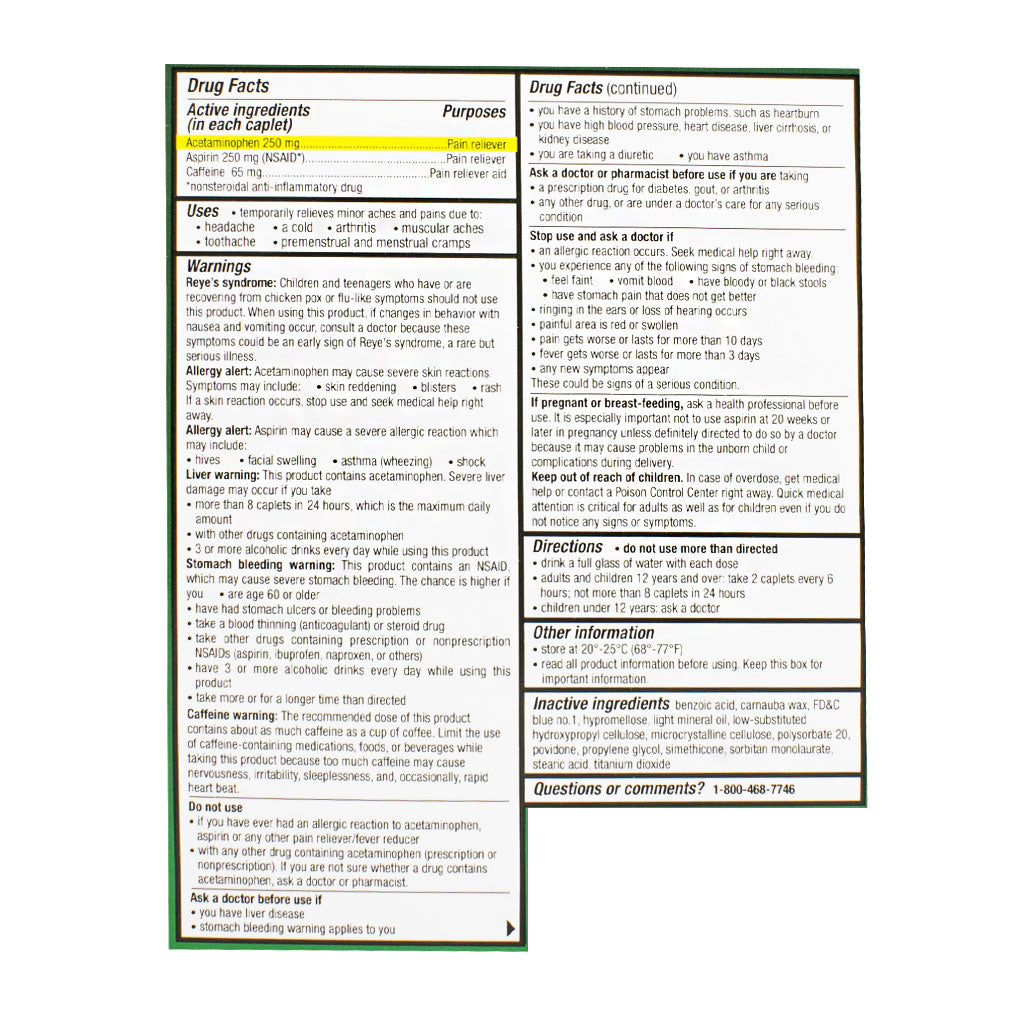 Excedrin Extra Strength - Pack of 2 wellness vending machine university campuses, workplaces