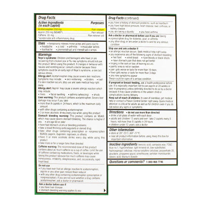 Excedrin® Extra Strength Headache – 2 Tablets, Case of 50 Packs