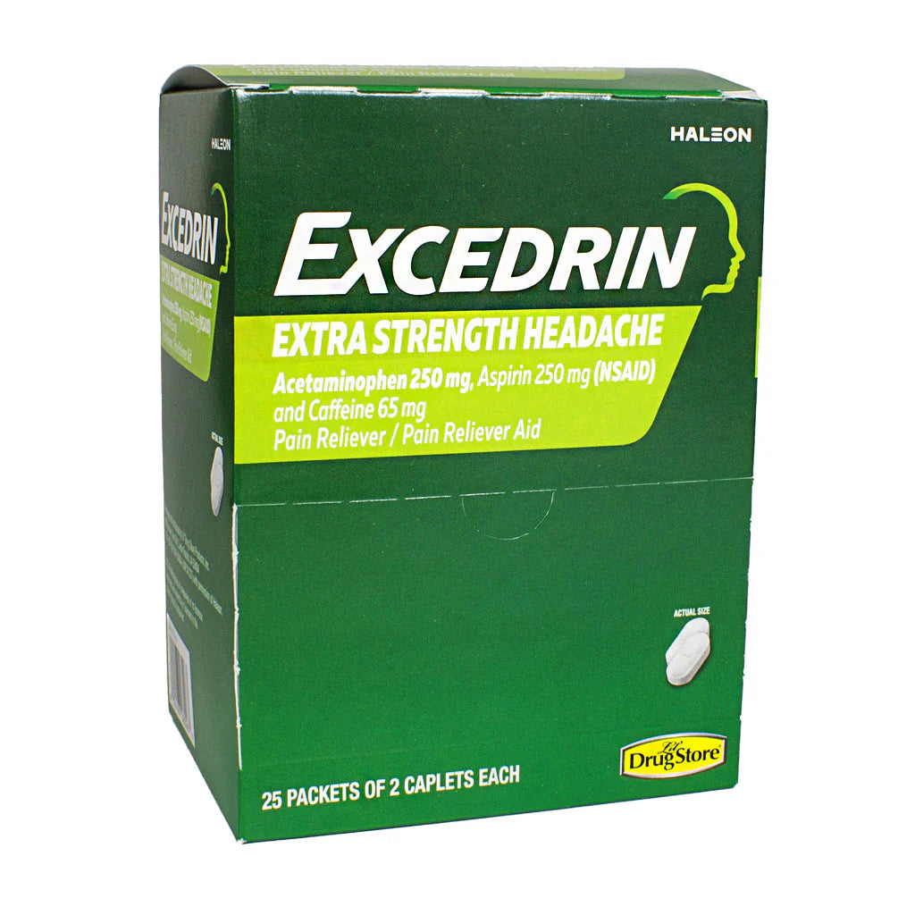 Excedrin® Extra Strength Headache – 2 Tablets, Case of 50 Packs