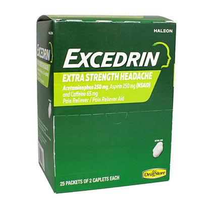 Excedrin® Extra Strength Headache – 2 Tablets, Case of 50 Packs