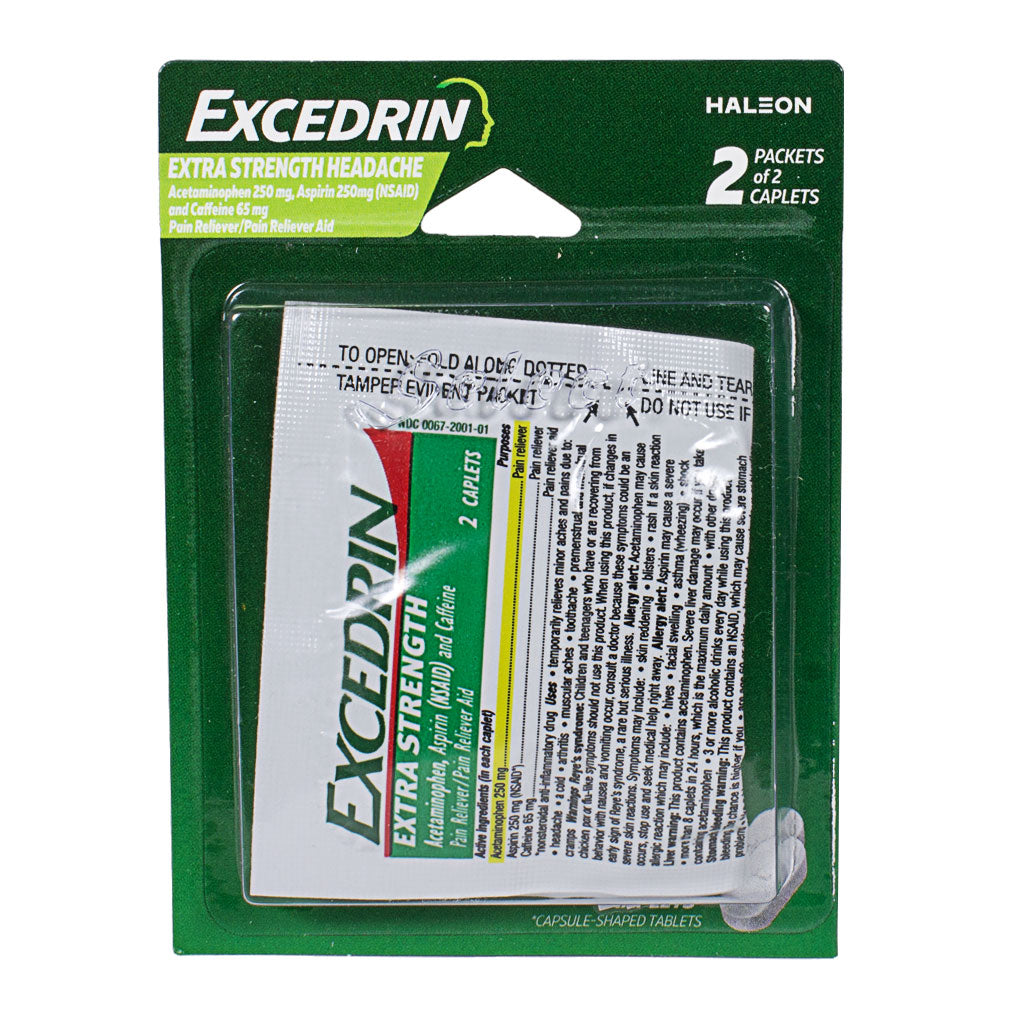 Excedrin Extra Strength Carded - Card of 4 wellness vending machine