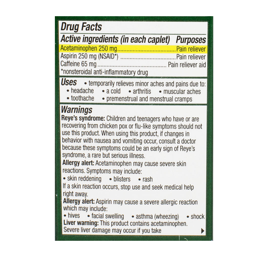 Excedrin Extra Strength - Box of 24 wellness vending machine university campuses