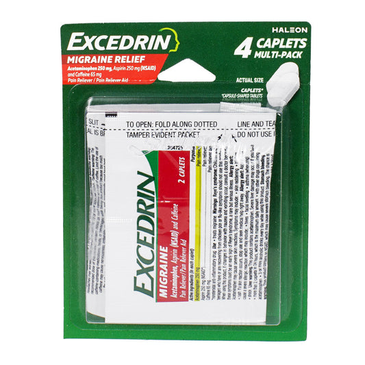 Excedrin Migraine - Card of 4 wellness vending machine