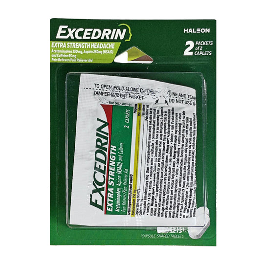 Excedrin® Migraine – 4 Tablets, Case of 36 Packs