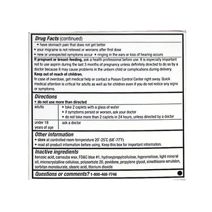 Excedrin Migraine - Pack of 2 wellness vending machine university campuses, workplaces, airports