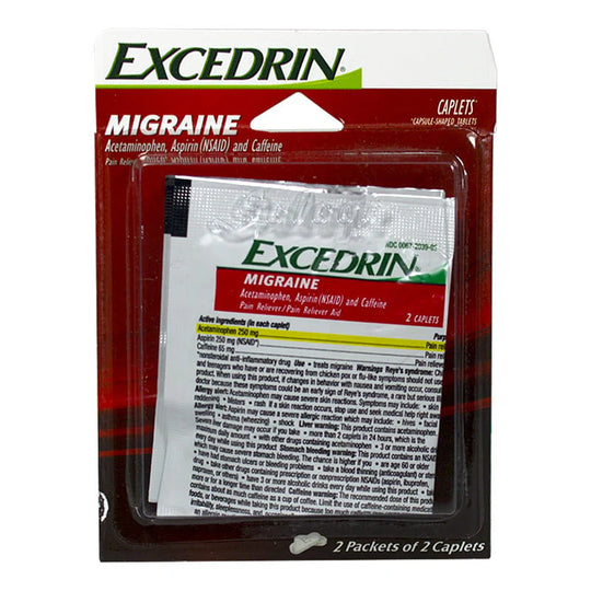 Excedrin® Migraine Pain Relief – 4 Count, Case of 36 Packs