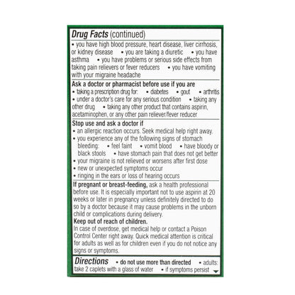 Excedrin Migraine Caplets - Box of 24 wellness vending machine university campuses, workplaces, airports