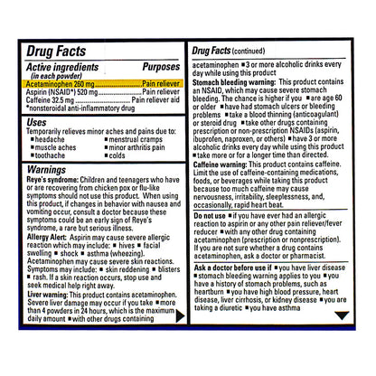 Goody's® Extra Strength Headache Powder Sticks – 2 Sticks, Case of 36 Packs