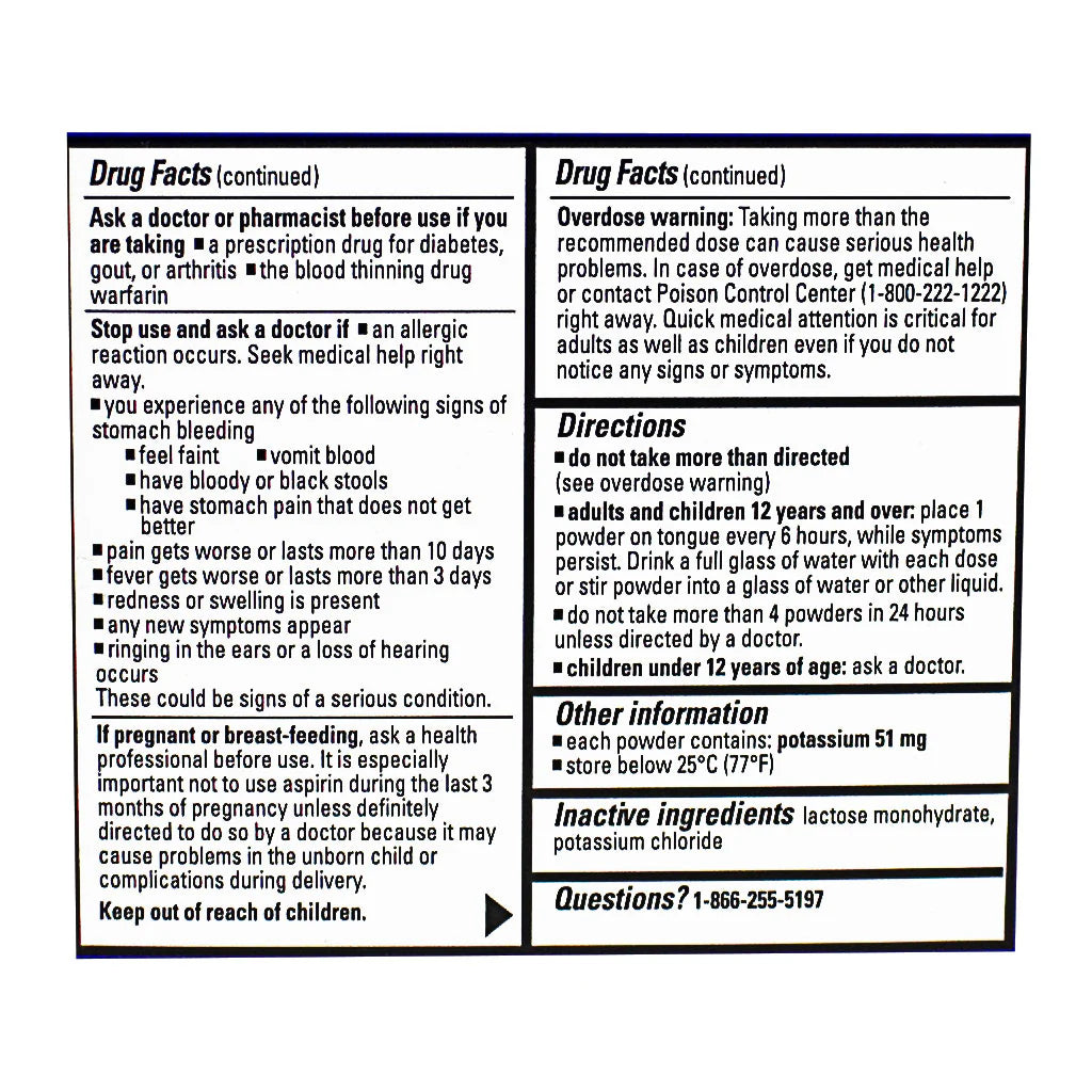 Goody's® Extra Strength Headache Powder Sticks – 2 Sticks, Case of 36 Packs