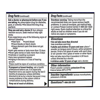 Goody's® Extra Strength Headache Powder Sticks – 2 Sticks, Case of 36 Packs