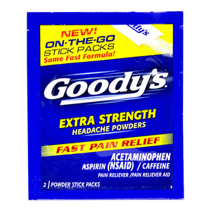 Goody's Extra Strength Headache Powder Sticks - Pack of 2 wellness vending machine