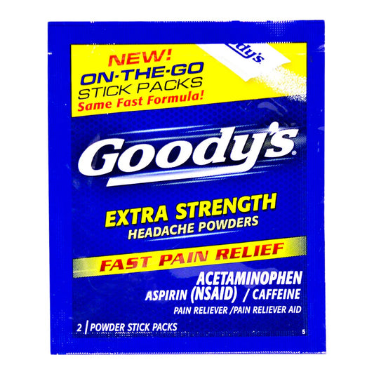 Goody's® Extra Strength Headache Powder Sticks – 2 Sticks, Case of 36 Packs