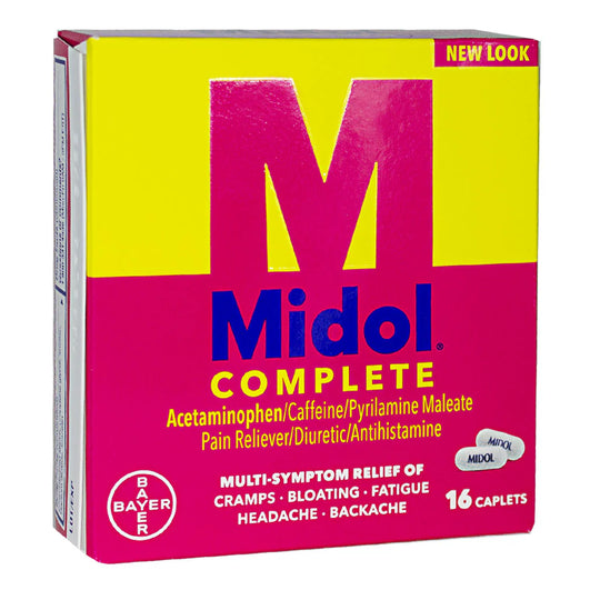 MIDOL® Menstrual Complete Caplets, Box of 16, 15 Boxes per Case
