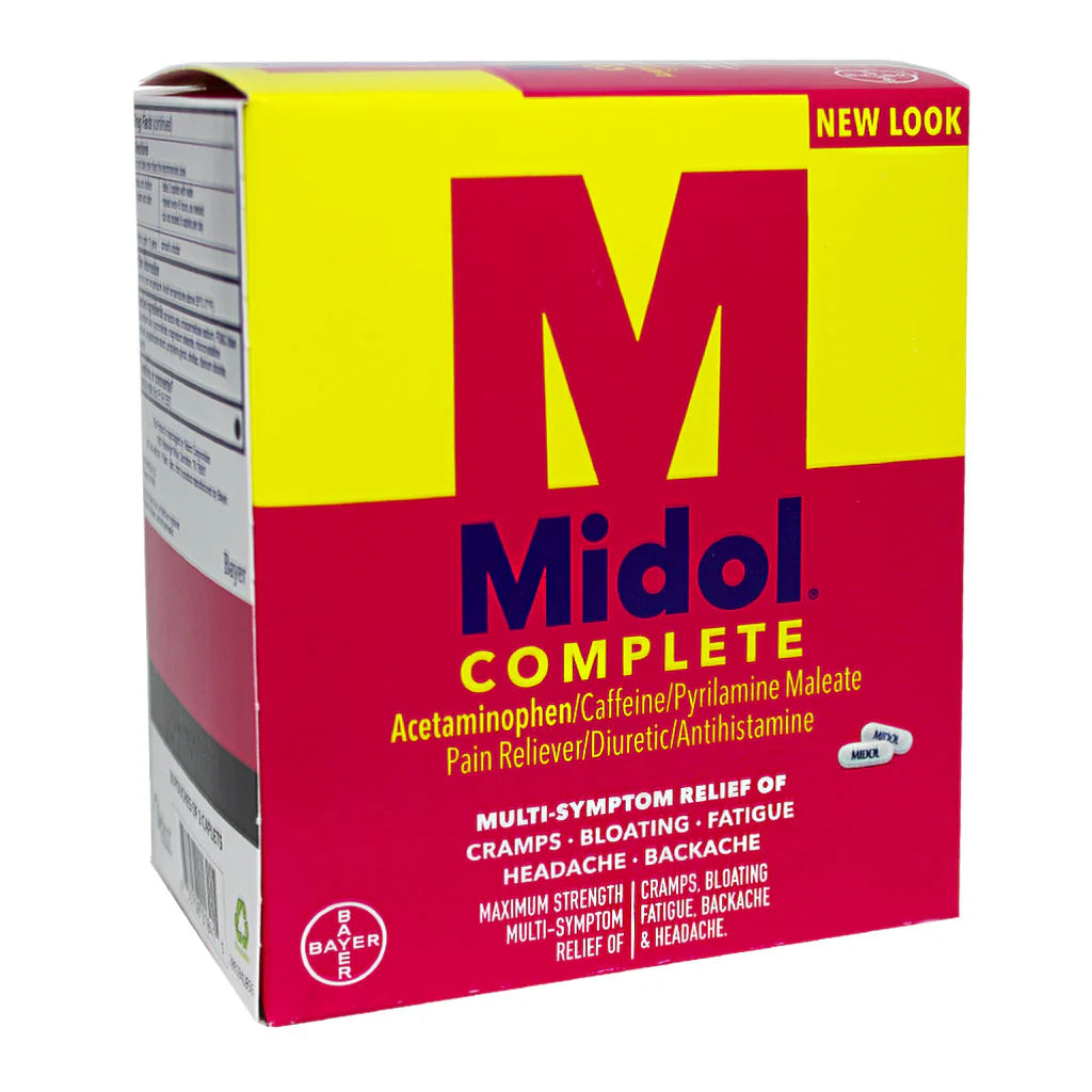 Midol® Menstrual Complete – 2 Caplets, Pack of 2, Case of 60 Packs