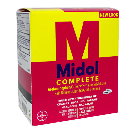 Midol® Menstrual Complete – 2 Caplets, Pack of 2, Case of 60 Packs