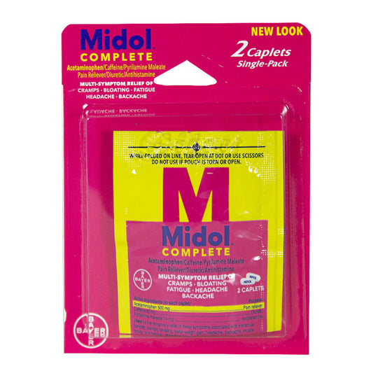 Midol® Menstrual Complete Caplets – 2 Count, Case of 36 Packs