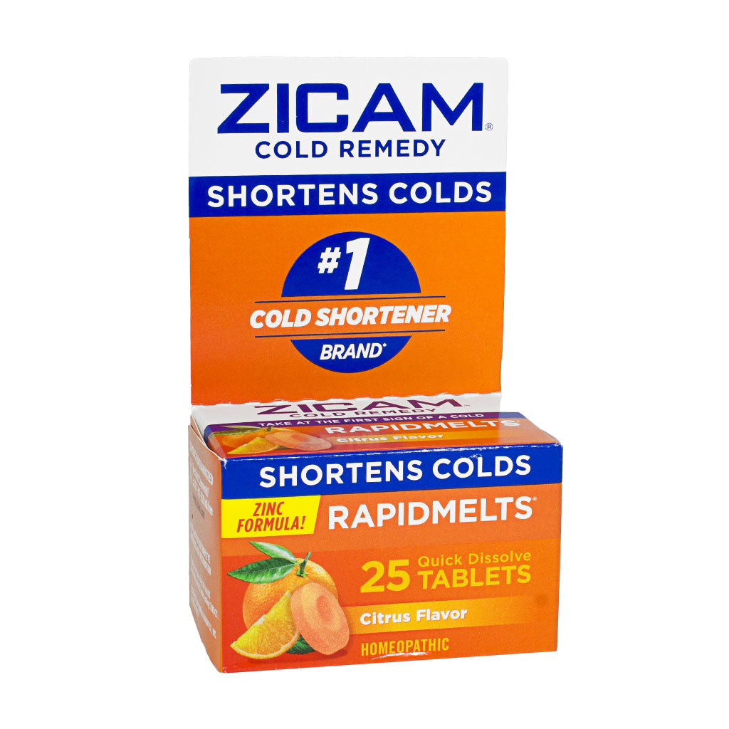 Zicam Cold Remedy Zinc Rapidmelts, Citrus- 25 Count wellness vending machine