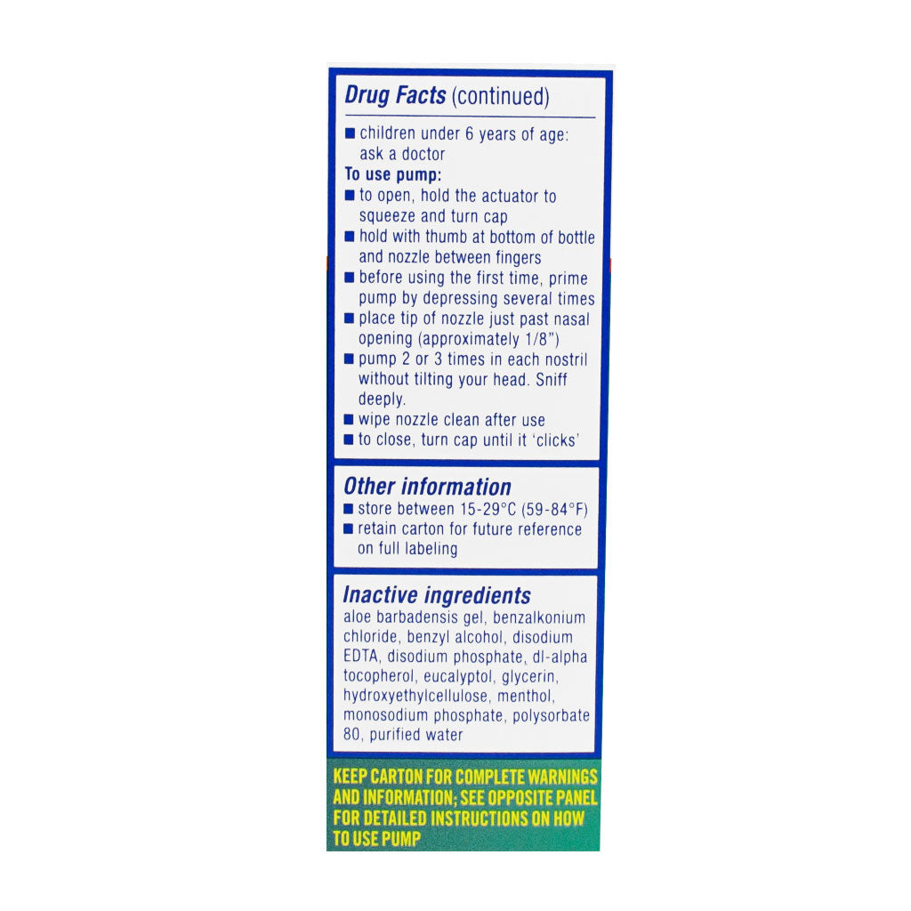 Zicam Intense Sinus Relief Menthol & Eucalyptus 0.5oz wellness vending machine university campuses, workplaces, airports