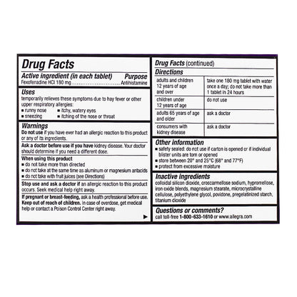 Allegra Allergy 24 Hour Relief - Box of 5 wellness vending machine university campuses