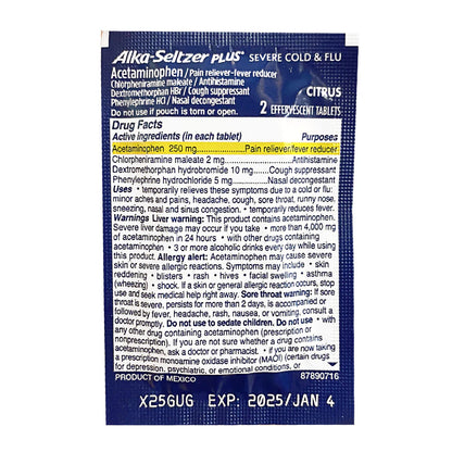 Alka-Seltzer® Plus Cold – Pack of 2, Case of 50 Packs