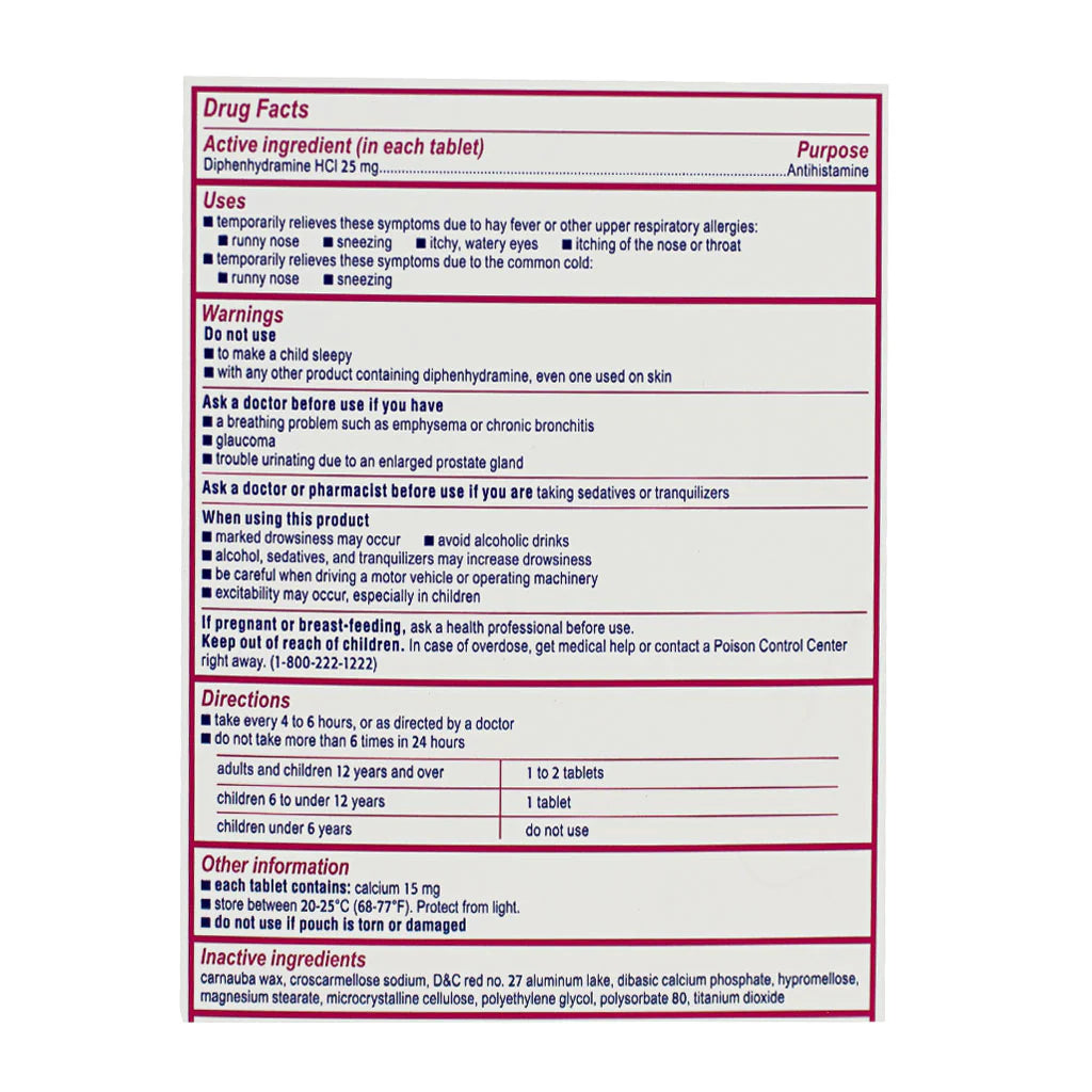 Benadryl® Allergy – Pack of 2, Case of 60 Packs