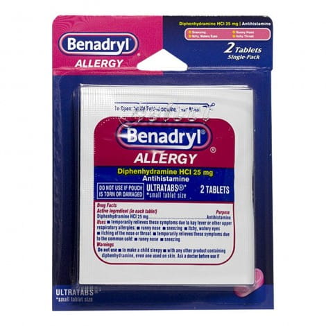Benadryl® Allergy – Card of 2, Case of 36 Packs