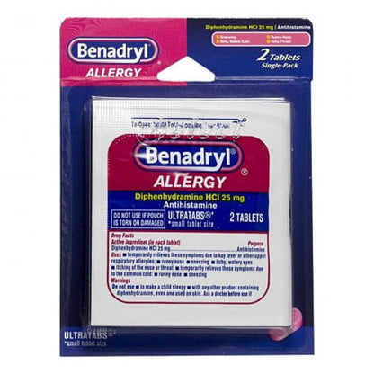 Benadryl® Allergy – Card of 2, Case of 36 Packs