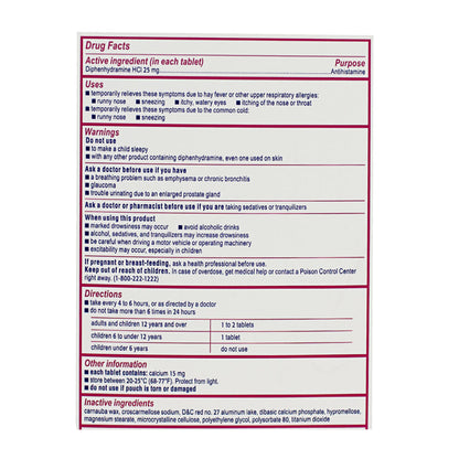 Benadryl Allergy Tablets - Box of 24 wellness vending machine university campuses