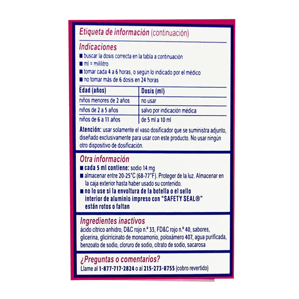 Benadryl® Children’s Allergy Cherry – 4 fl oz, Case of 18 Boxes