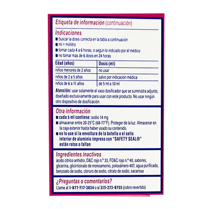 Benadryl® Children’s Allergy Cherry – 4 fl oz, Case of 18 Boxes