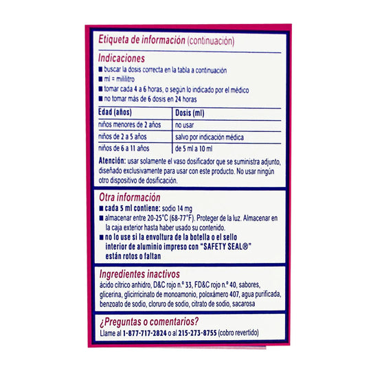 Benadryl® Children’s Allergy Cherry – 4 fl oz, Case of 18 Boxes