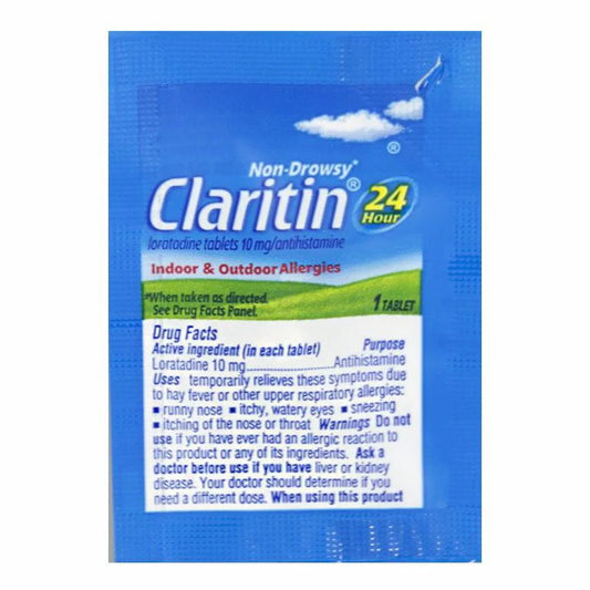 Claritin® Allergy Non-Drowsy – 1 Tablet Pack, Case of 50 Boxes