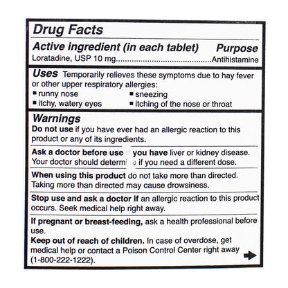 Claritin Allergy Non-Drowsy - Card of 1 wellness vending machine university campuses