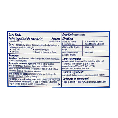 Claritin® Allergy Non-Drowsy – 5 Count, Case of 18 Boxes