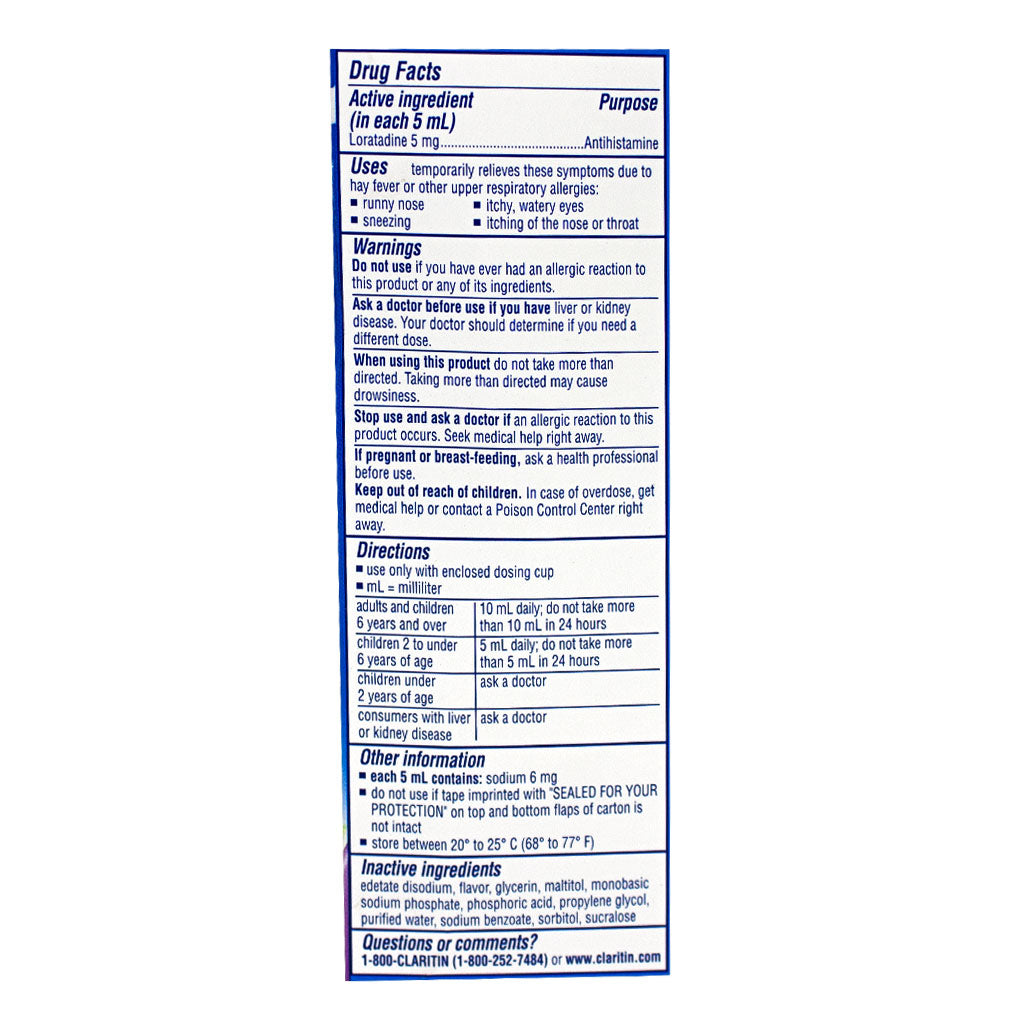 Claritin Children's Allergy Syrup Grape - 4 oz. wellness vending machine university campuses