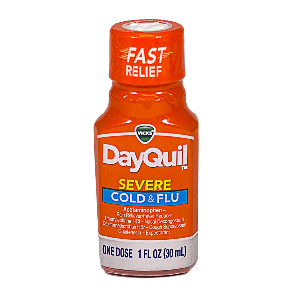 Dayquil Severe Cold & Flu - 1 oz. wellness vending machine