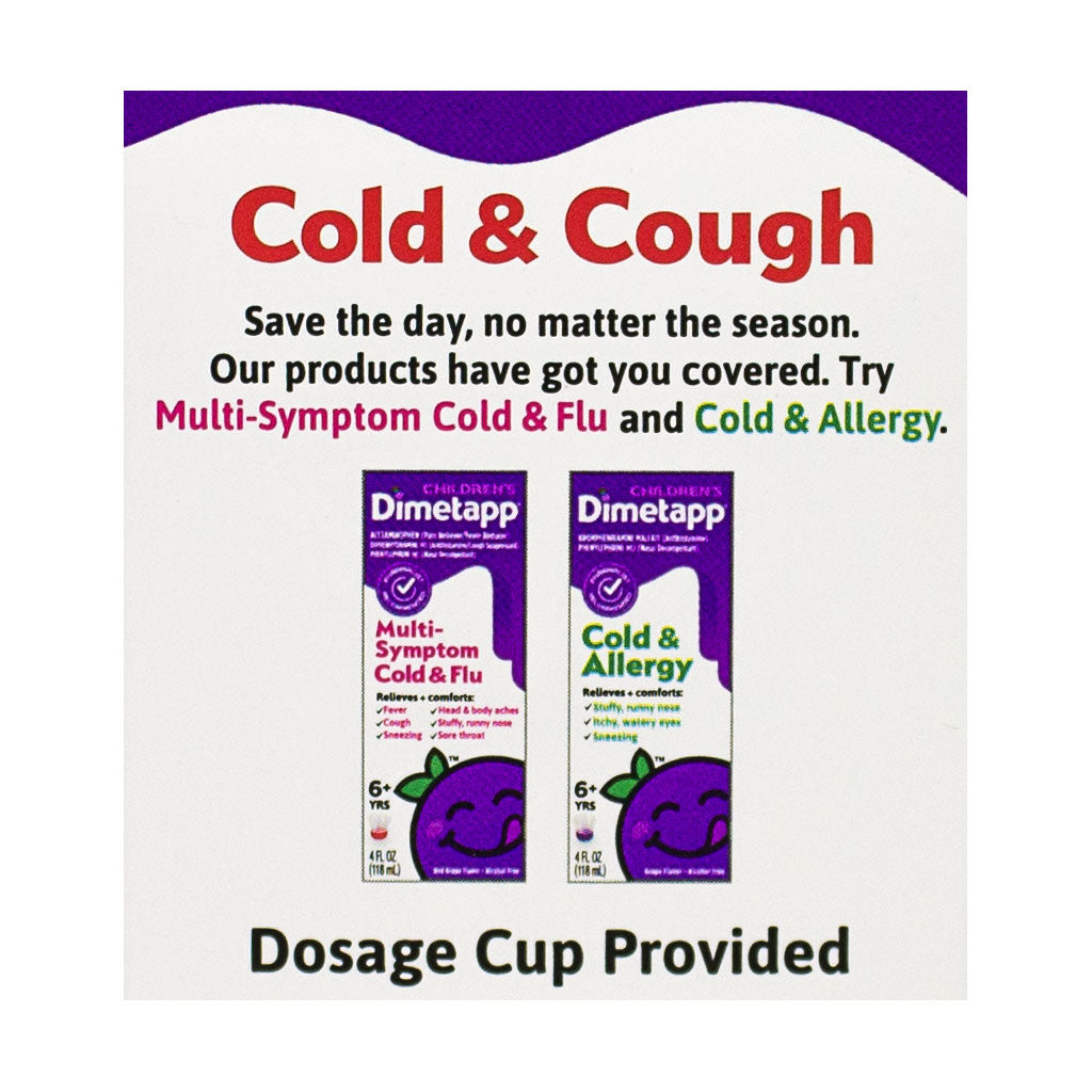 Children's Dimetapp Cold & Cough - 4 oz. wellness vending machine university campuses, workplaces