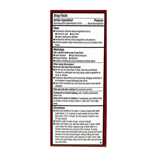 Family Care® Nasal Spray – 0.5 oz, Case of 36