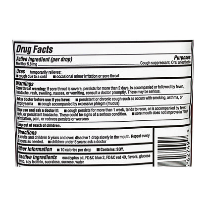 Halls Cough Suppressant Honey Lemon - Stick of 9 Drops wellness vending machine university campuses