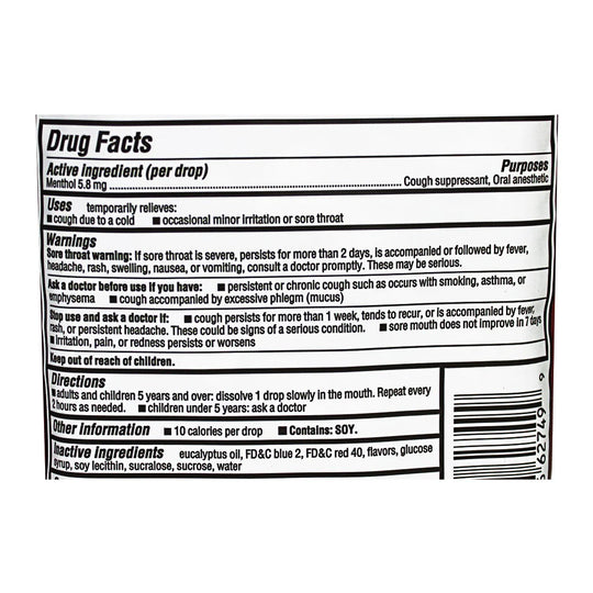 Halls® Cough Suppressant Menthol – Stick of 9 Drops, Box of 40