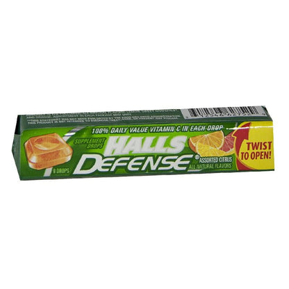 Halls Defense Vitamin C Drops - Stick of 9 Drops wellness vending machine