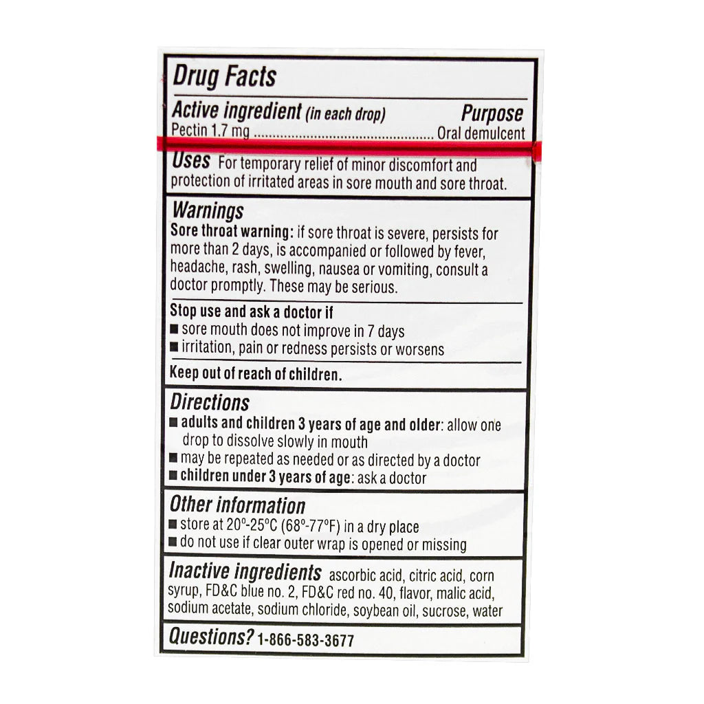 Luden’s® Wild Cherry Throat Drops, Box of 20 Lozenges