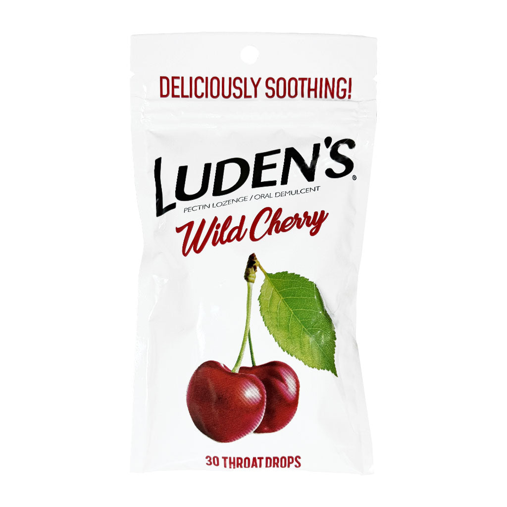 Luden's Wild Cherry Throat Drops - Bag of 30 wellness vending machine