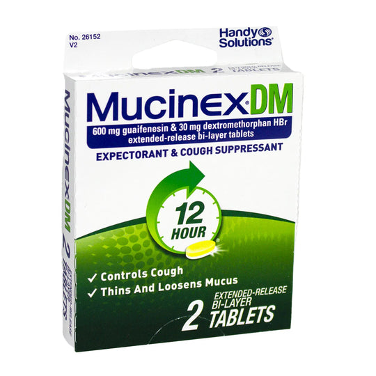 Mucinex® DM Expectorant Cough Suppressant – 2 Tablets, Case of 36 Packs