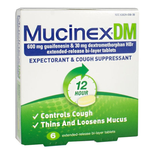 Mucinex DM Expectorant & Cough Suppressant - Box of 6 wellness vending machine