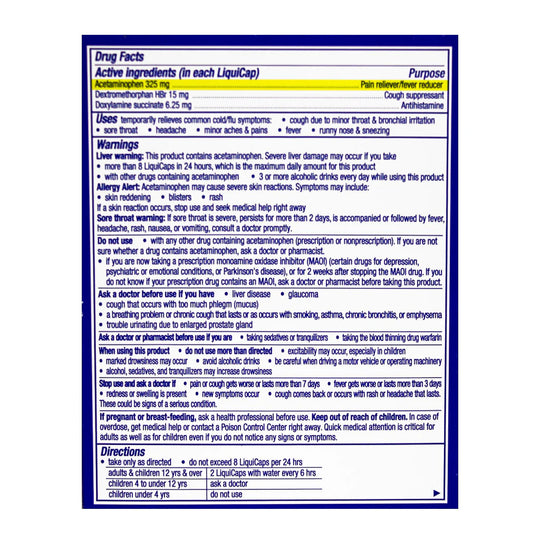 NyQuil® Cold & Flu Relief – 8 Caplets, Case of 36