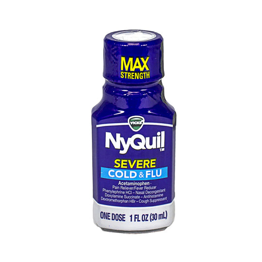 NyQuil® Cold & Flu Relief – 1 oz, Box of 24