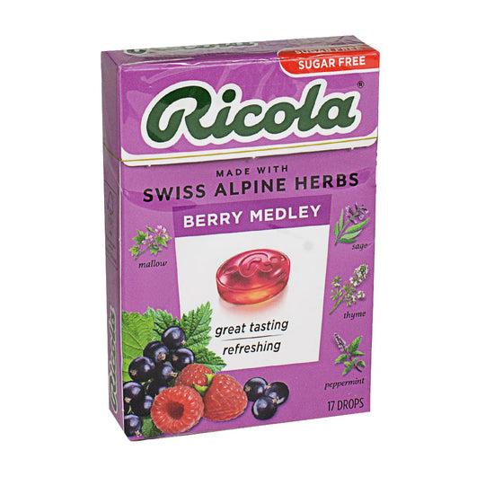 Ricola® Berry Medley Cough Drops – 17 Count, Box of 30