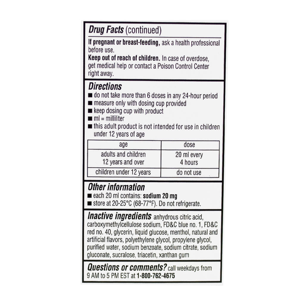 Robitussin Peak Cold Adult Cough & Chest Congestion - 4 oz. wellness vending machine university campuses
