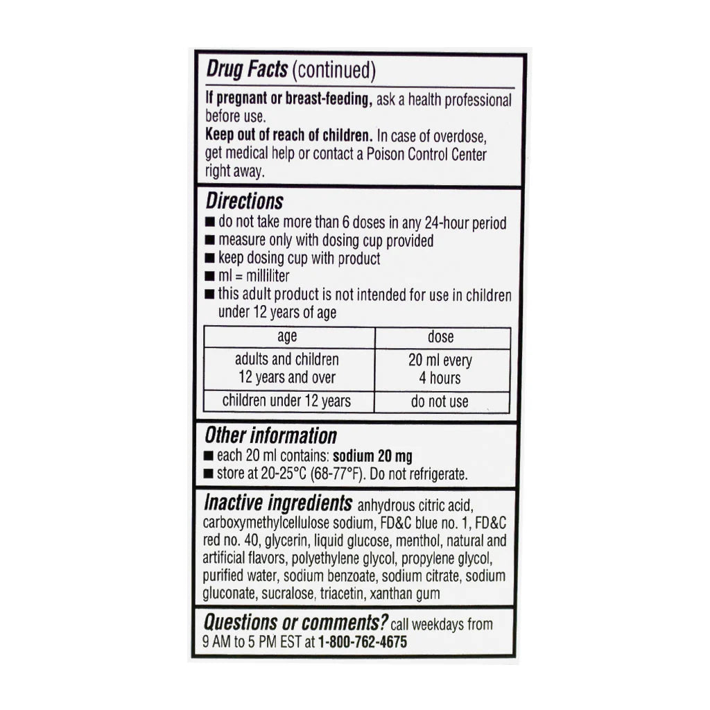 Robitussin® Cold Adult Cough & Chest Congestion Relief – 4 oz, Box of 24